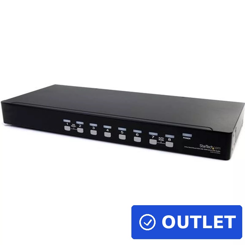 StarTech.com 8 Port Rackmount USB VGA KVM Switch (SV831DUSBAU)