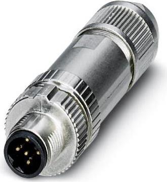 Phoenix Contact M12 Gerade Stecker Gerades Kabel PROFIBUS DP, 2 Pole, B-kodiert, Steckverbindung (1424678)