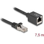 Delock Netzwerk Verlängerungskabel RJ45 Stecker zu Buchse Cat.6A S/FTP 7.5 m (90320)