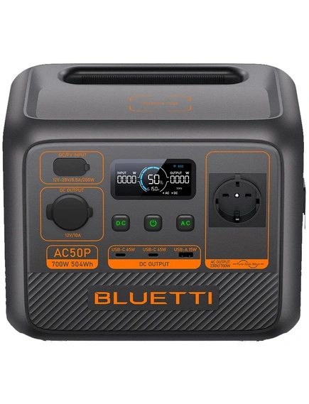 PowerOak Premium Series AC50P Tragbare Power Station 504 Wh 700 W Schwarz, Orange