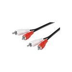 Microconnect AUDCC025 2.5m 2 x RCA 2 x RCA Schwarz Audio-Kabel (AUDCC025)