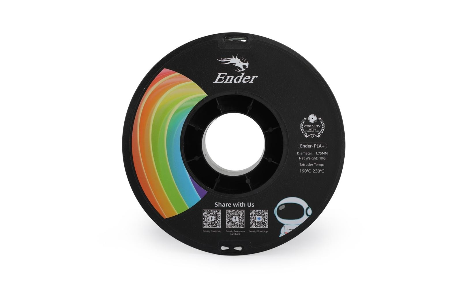 Creality Creality3D PLA+ Filament 1,75 mm 1 kg Grau