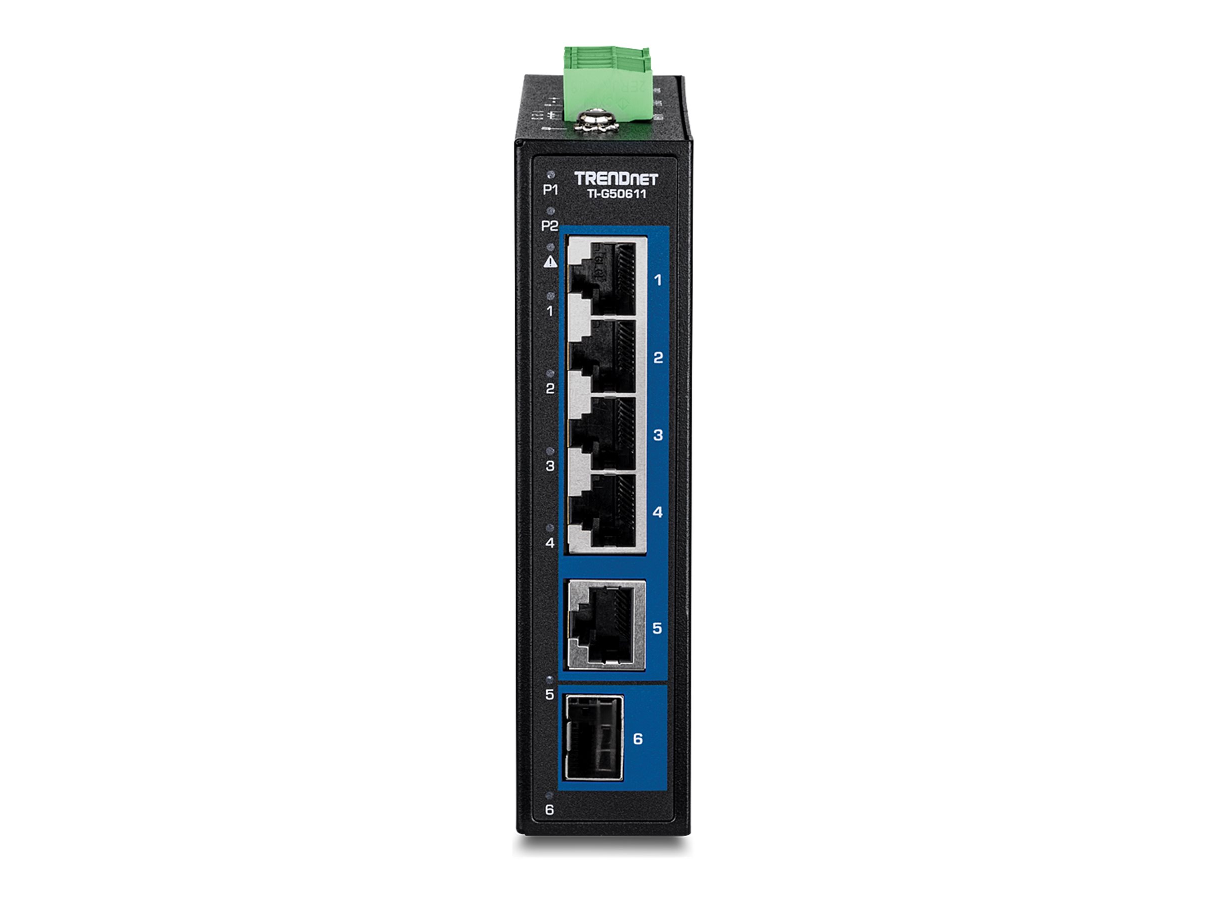 TRENDnet TI-G50611 6-Port Industrie-Switch 2.5G/10G Schwarz