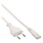 InLine 16605W 0.5m Netzstecker Typ C C7-Koppler Weiß Stromkabel (16605W)