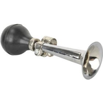 FISCHER Fahrrad-Ballhupe, verchromt, silber mit universeller Befestigung zur Montage - 1 Stück (85803)