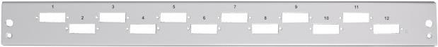 EFB-Elektronik Frontblende 12 x SC Duplex/LC Quad ,vertikal, grau Hersteller: EFB Elektronik (SB-FP-12SC-D-V)