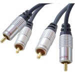 shiverpeaks sp-PROFESSIONAL Audio-Kabel 5 m 2 x RCA Blau - Chrom (SP40105)