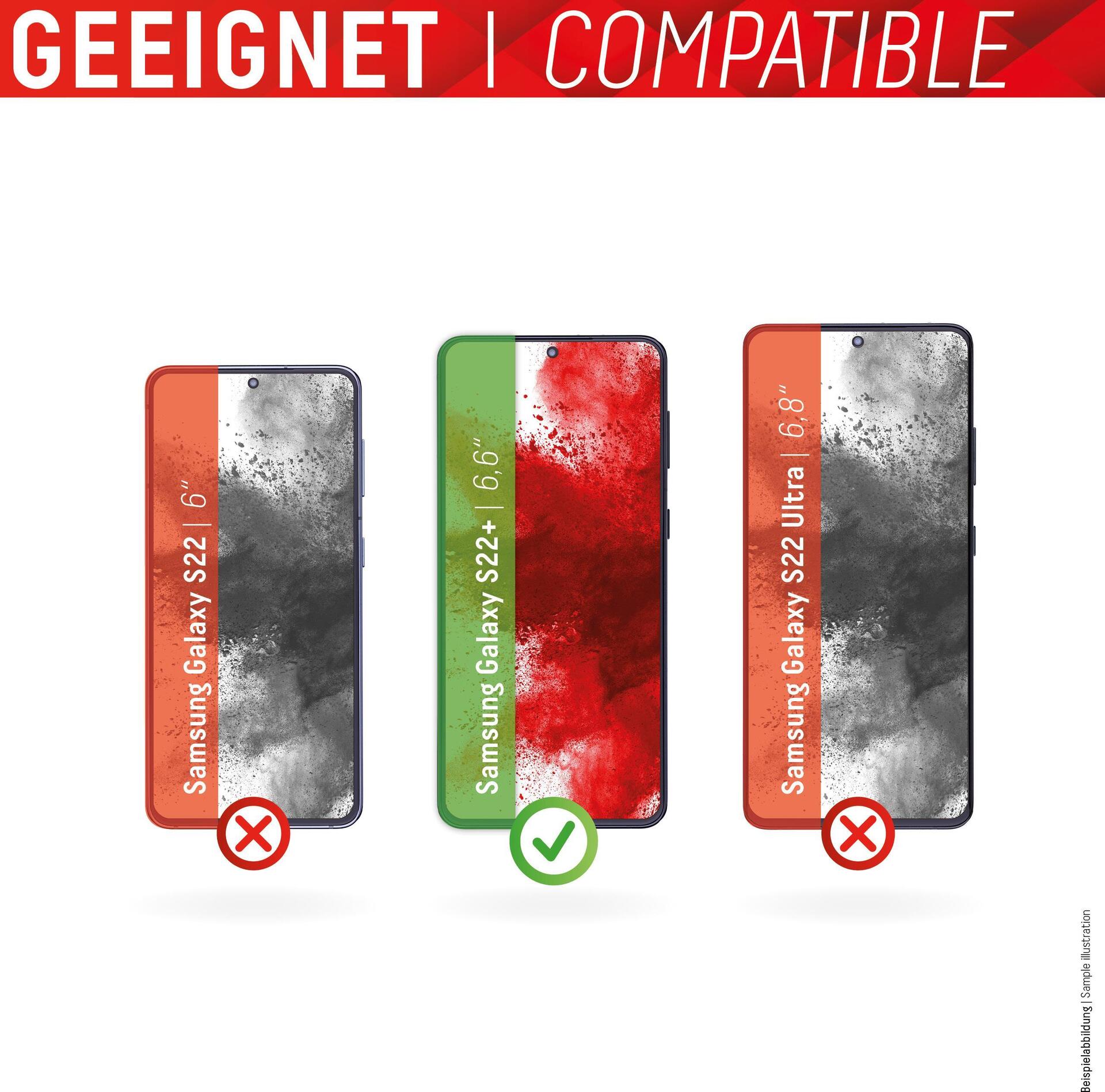 Displex Panzerglas + Case für Samsung Galaxy S22+ (01582)