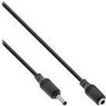 InLine® DC Verlängerungskabel, DC Stecker/Buchse 5,5x2,1mm, 1m (26801B)