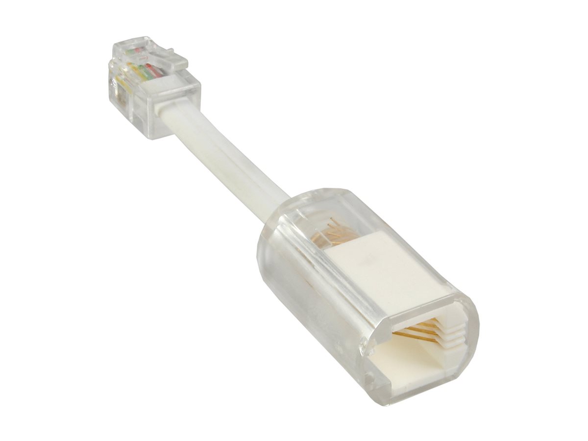 InLine Twist-Stop Kabelaufwicklung RJ10 Transparent