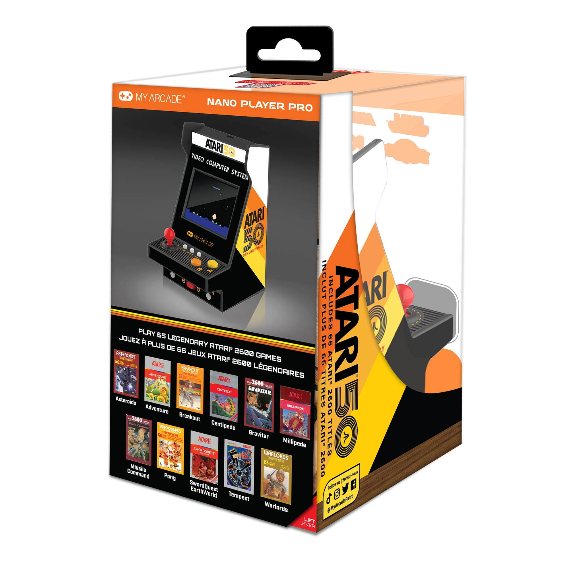 dreamGEAR My Arcade Nano Player Pro Atari 2,4" Tragbare Spielkonsole Mehrfarbig