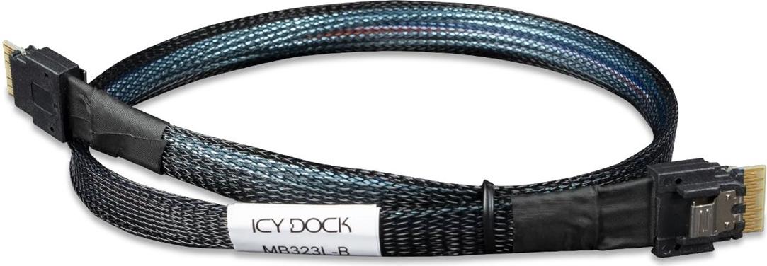 We-Ra. IcyDock SlimSAS 4i 38 pin SFF-8654 to SlimSAS 4i 38 (MB323L-B)