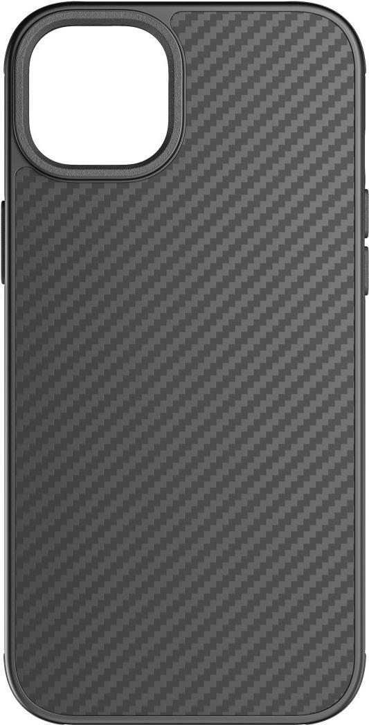 Black Rock Cover Robust Carbon für Apple iPhone 15 Plus, Schwarz (00221303)