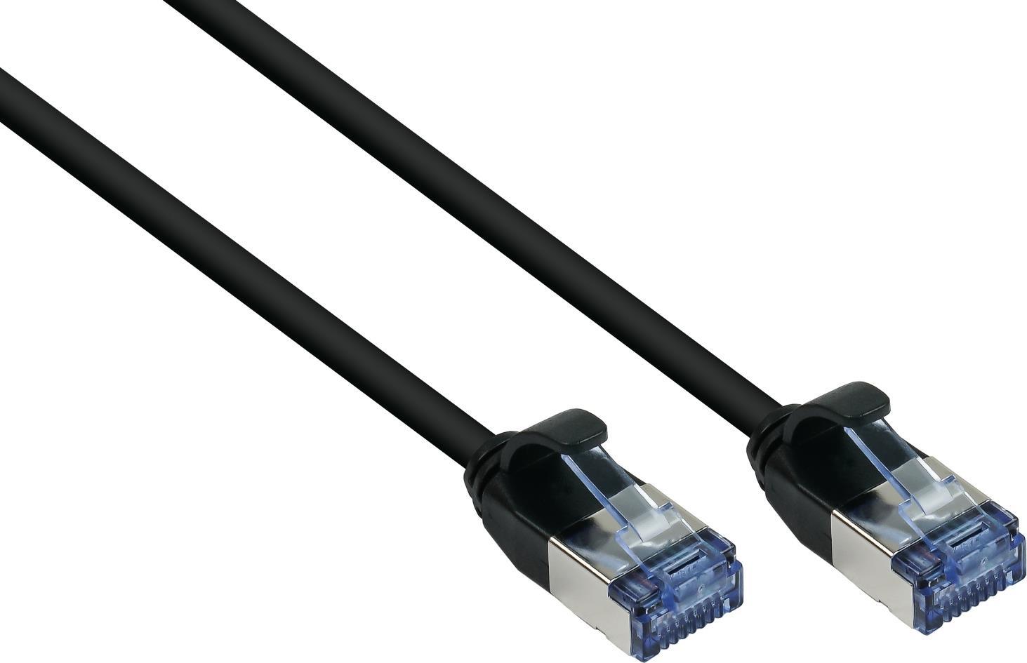 Alcasa 8060-HS005S Netzwerkkabel Schwarz 0,5 m Cat6a U/FTP (STP) (8060-HS005S)