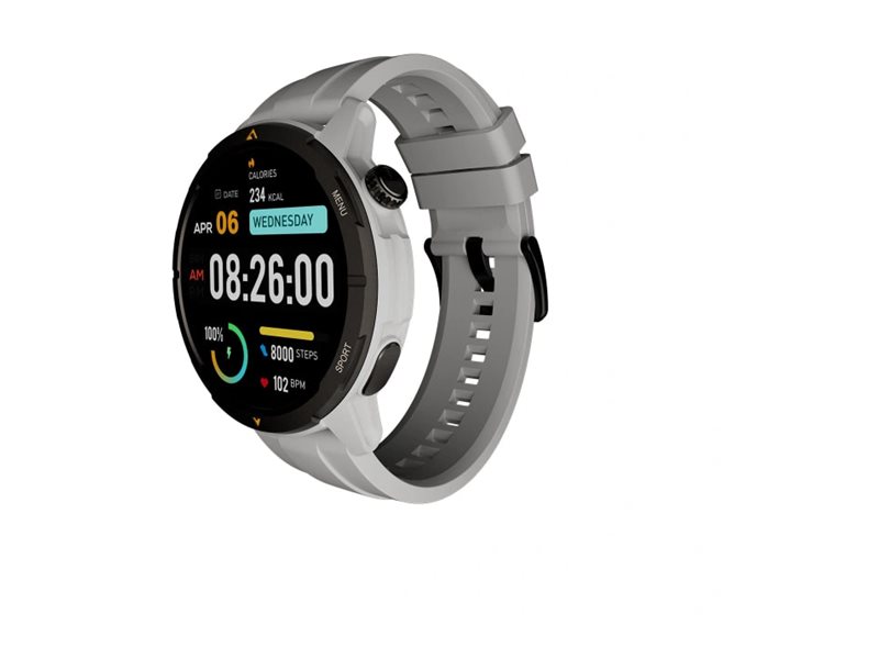 AGM Legion Smartwatch 1,43" AMOLED GPS Bluetooth Weiß/Grau
