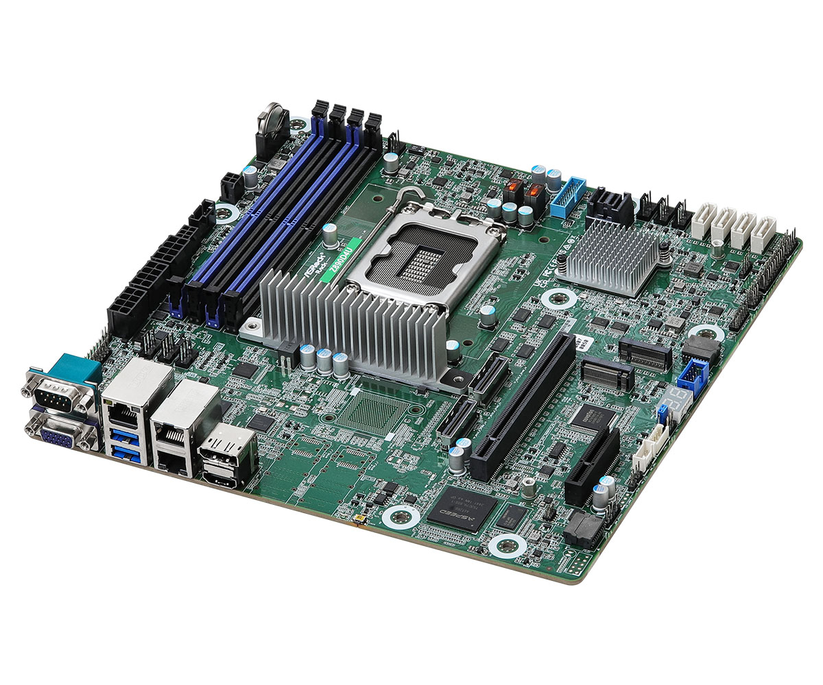 ASRock Rack Z890D4U Mainboard Micro ATX LGA1851 Intel Z890