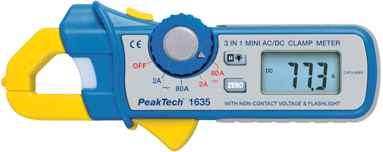 PeakTech Stromzange 2 A/80 AAC (PeakTech 1635)
