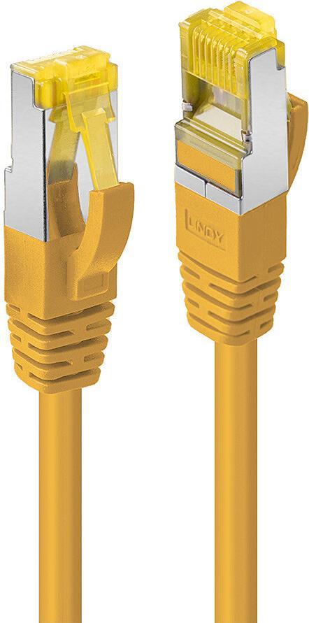 Lindy 0.5m RJ45 S/FTP LSZH Netzwerkkabel, Gelb Cat.6A Stecker,Cat.7 Rohkabel (47661)