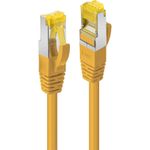 Lindy 0.5m RJ45 S/FTP LSZH Netzwerkkabel, Gelb Cat.6A Stecker,Cat.7 Rohkabel (47661)