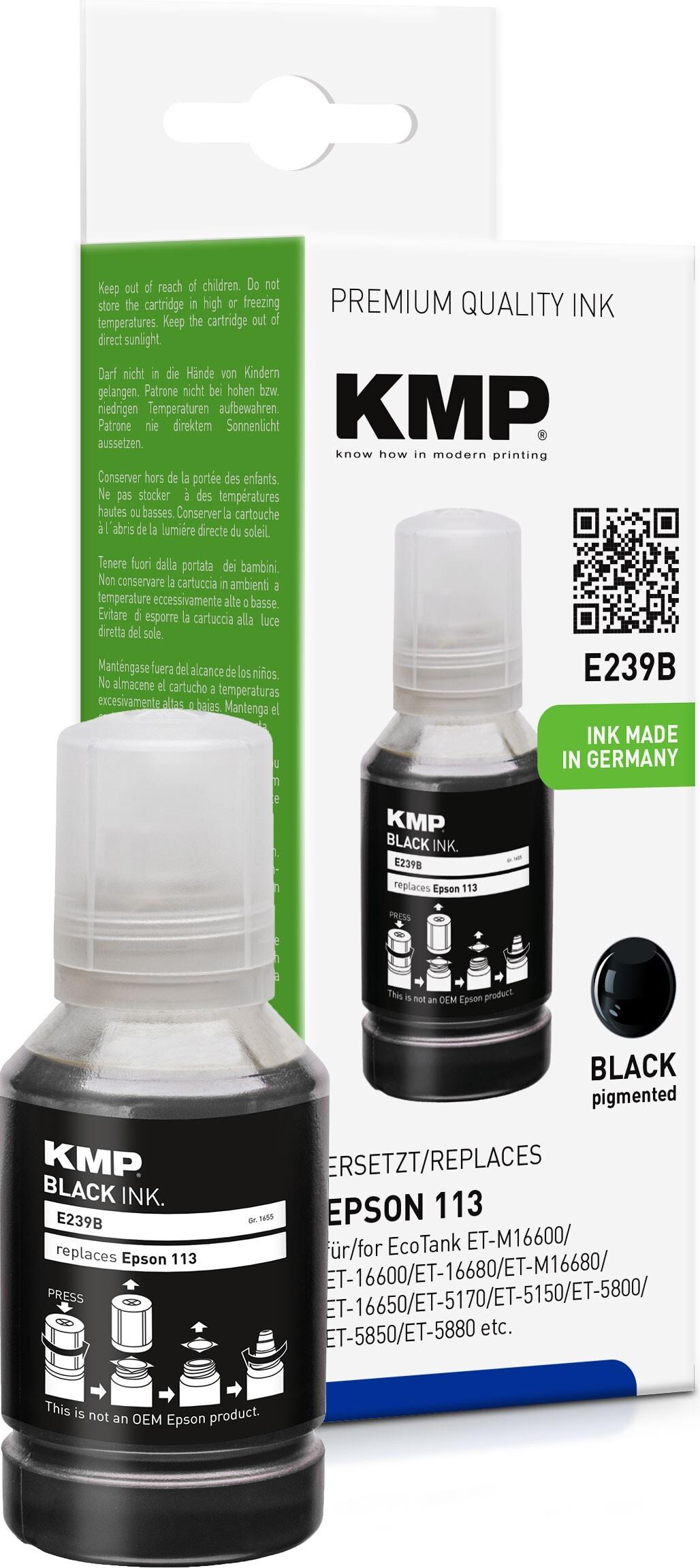 KMP 1655,0001 Druckerpatrone 1 Stück(e) Kompatibel Schwarz (1655,0001)