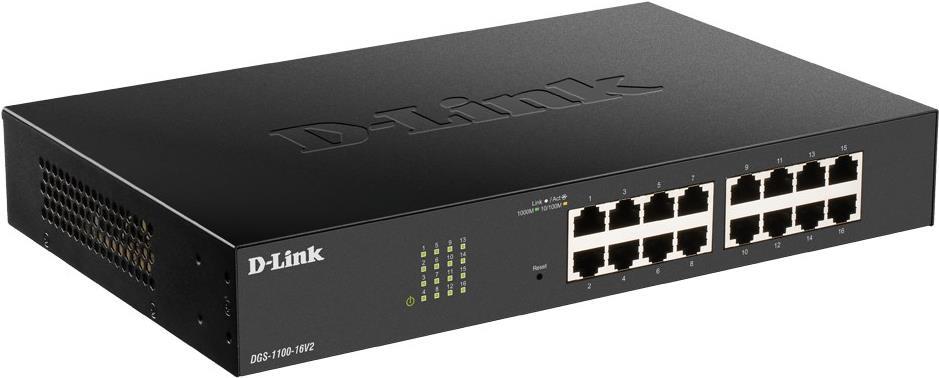 D-Link DGS 1100-24PV2 Switch Smart 24 x 10/100/1000 12 PoE+ DGS