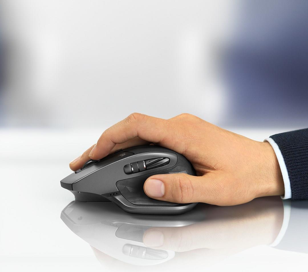 Logitech MX Master 2S Kabellose Maus 4000 DPI Darkfield 7 Tasten Graphite