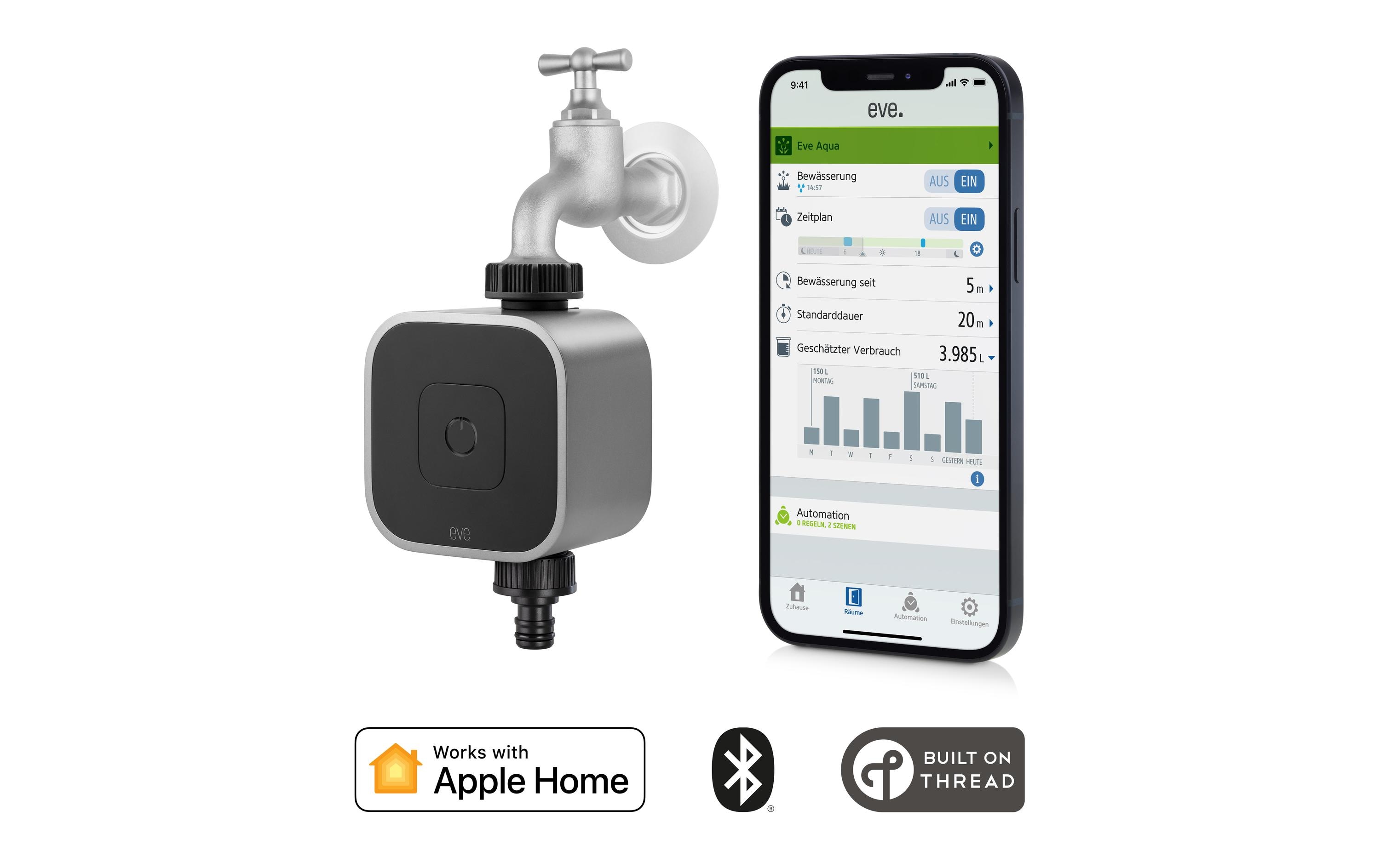 Eve Systems Eve Aqua 3. Generation Smarte Bewässerungssteuerung Apple HomeKit