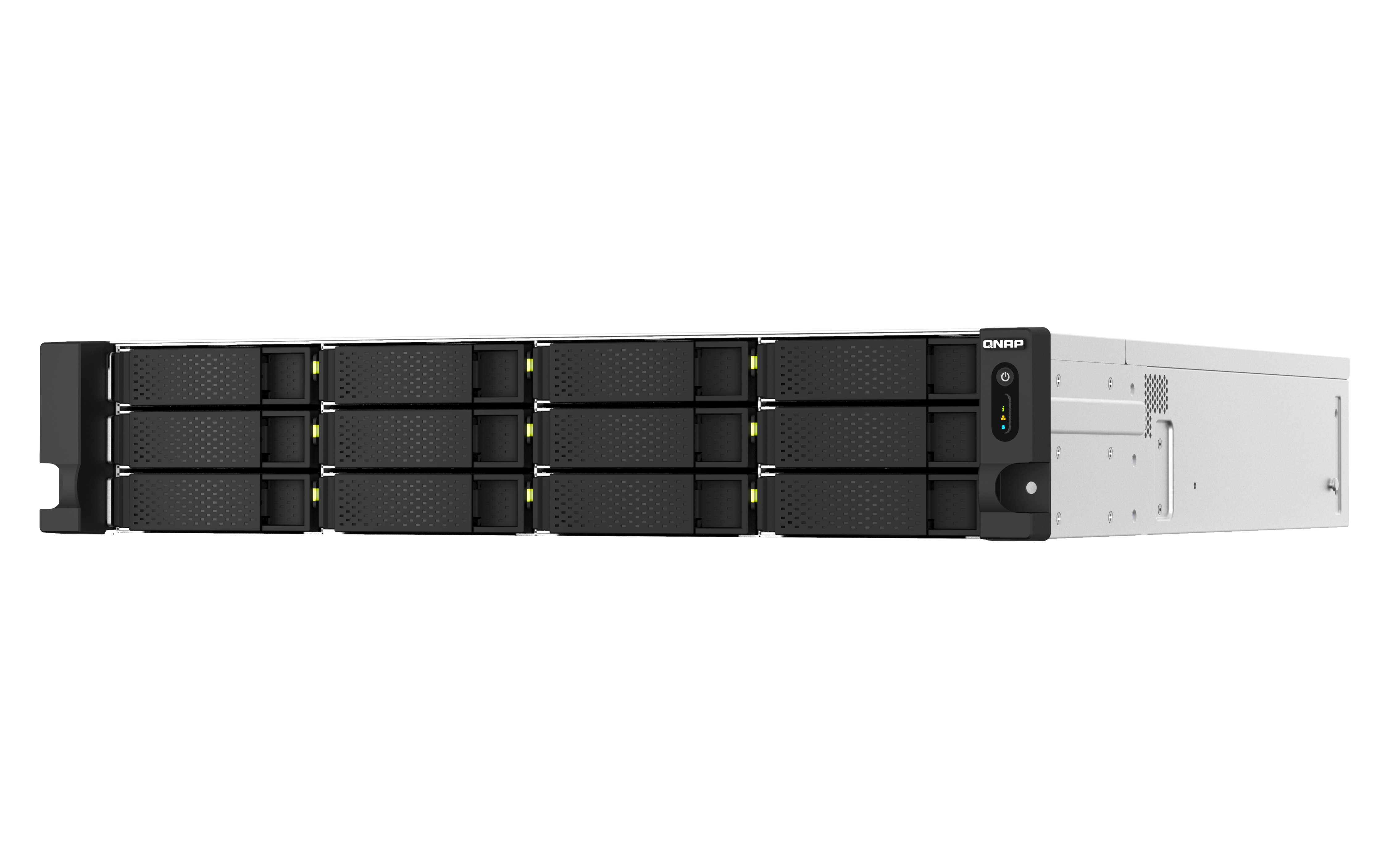 QNAP TS-H1887XU-RP NAS-Server 2U Rack 18 Schächten 16 GB RAM Schwarz, Weiß