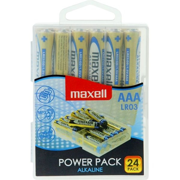 Maxell Power Pack Micro AAA Alkalibatterien LR03, 1,5 V, 24er Box