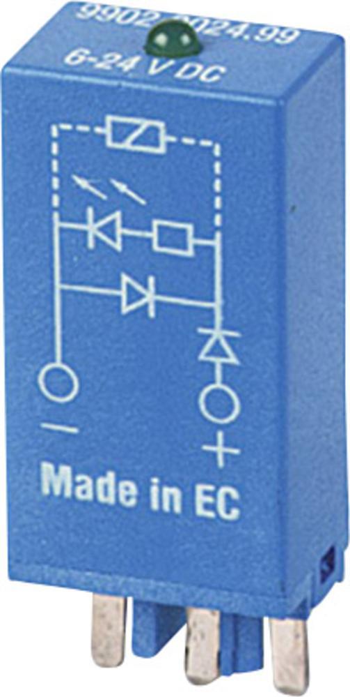 Finder Steckmodul mit LED, mit Varistor 1 St. 99.02.0.230.98 Leuchtfarbe: Grün Passend für Serie: Serie 90, Finde (99.02.0.230.98)