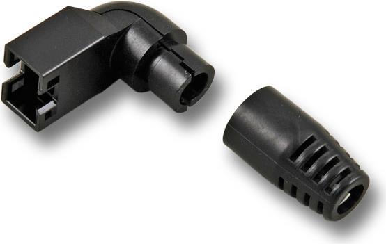 Knickschutztülle 90° oben/unten, schwarz Hersteller: HIROSE (37549.2)