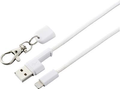 Renkforce iPhone/iPad/iPod USB-Kabel [1x USB 2.0 Stecker A - 1x Apple Lightning-Stecker] 0.95 m Weiß (RF-4537330)