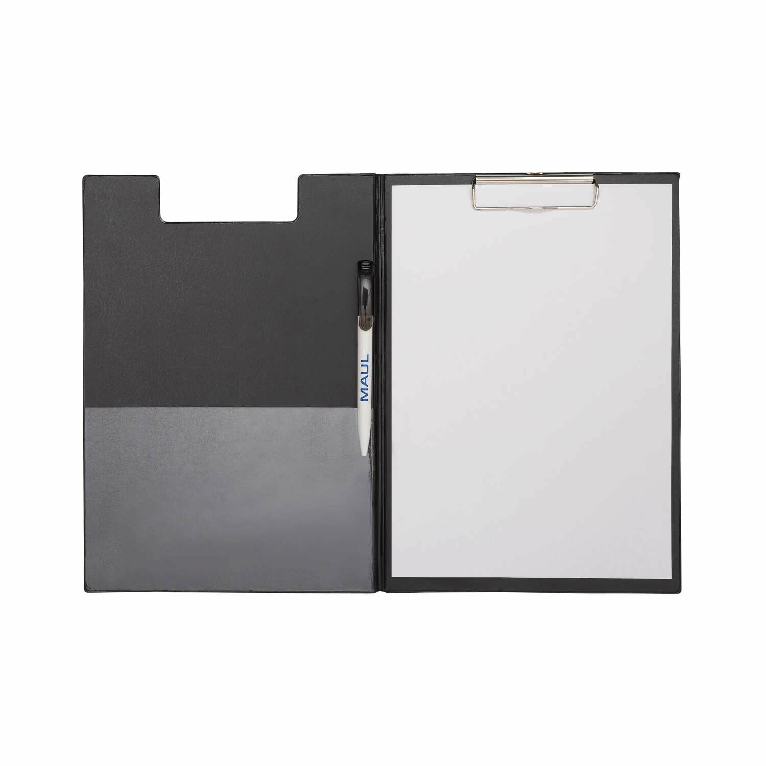 MAUL MAULpoly Klemmmappe A4 Karton mit PP-Folienüberzug Schwarz