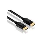 PureLink Basic+ Displayport-Kabel, vergoldet, 20pol Displayport St./St., 2,0 m Professionelles Displayport Verbindungskabel für die Videoübertragung (PI5000-020)