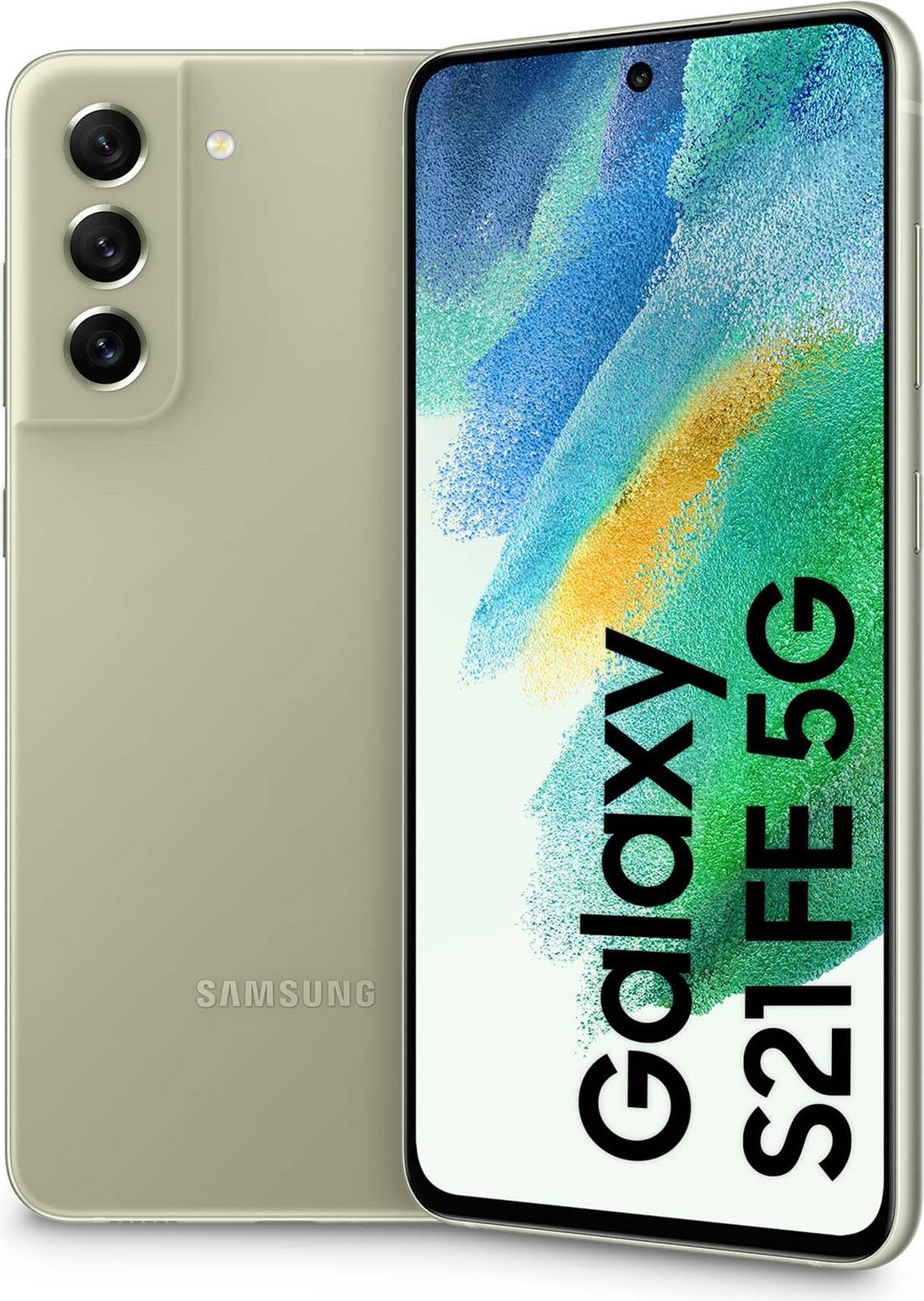 SAMSUNG Galaxy S21 FE 5G 128GB Olive EU [16,29cm (6,4\") OLED Display, Android 12, 12MP Triple-Kamera