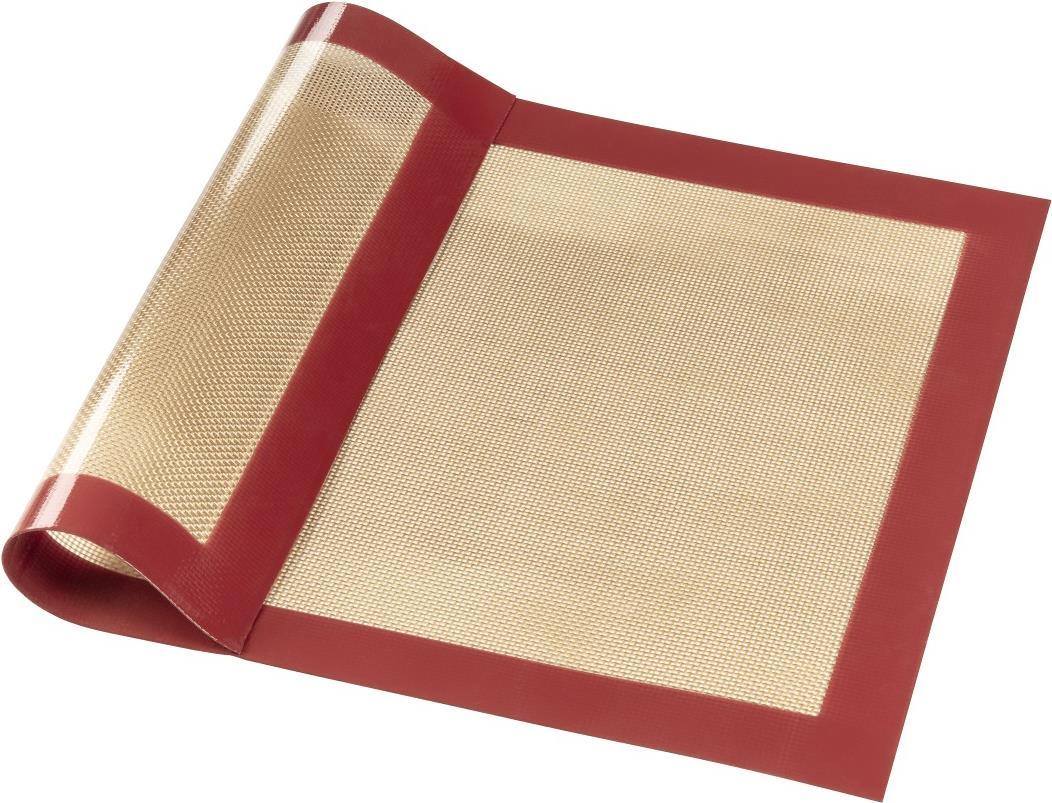 Xavax Backmatte aus Silikon, eckig, 40 x 30 cm, Rot-Braun (00111470)