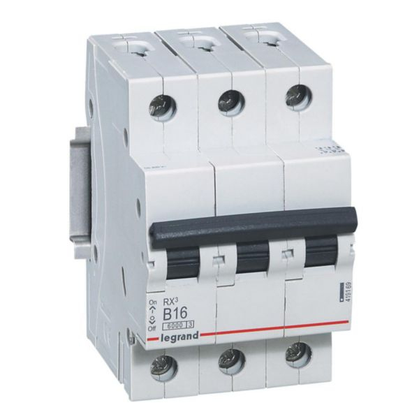 Legrand RX3 Leitungsschutzschalter Typ B 16A 3-polig 6kA 3TE