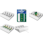 VARTA Universal Charger Ladegerät Zuverlässige Funktionen für hervorragende Ladeergebnisse in Kombination mit einem modernen VARTA-Design bieten bestes Preis-Leistungs-Verhältnis. (57658101401)