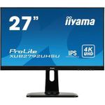 iiyama ProLite - LED-Monitor - 68.6 cm (27") (26.9" sichtbar) - 3840 x 2160 4K - IPS - 300 cd/m² - 1000:1 - 4 ms - HDMI, DVI, DisplayPort - Lautsprecher - Schwarz