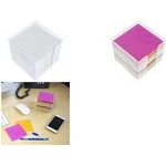 kangaro Zettelbox, transparent, bestückt, 700 Blatt farbig Kunststoff-Box, mit Griffaussparung, Füllung: 700 Blatt, - 1 Stück (K-6301)