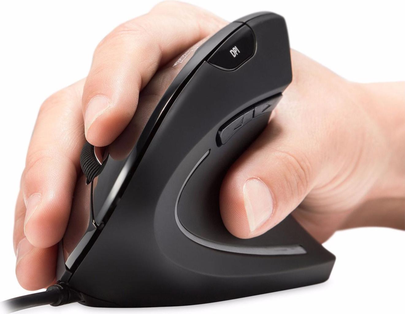 Perixx PERIMICE-513 Vertikale Maus USB Schwarz
