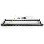 IT-BUDGET Platzsparendes 19"-Patchpanel für Keystone Module (90ITB05MT24PS)