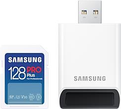 Samsung MB-SD128SB/WW. Kapazität: 128 GB, Flash Card Typ: SDXC, Interner Speichertyp: UHS-I, Lesegeschwindigkeit: 180 MB/s, Schreibgeschwindigkeit: 130 MB/s, UHS Speed Klasse: Class 3 (U3), Video-Geschwindigkeitsklasse: V30. Produktfarbe: Weiß (MB-SD128SB/WW)