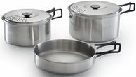 Camping Gaz Topf-Set Camping Kit 5-teilig edelstahl 2 Töpfe+ 2 Deckel+ 1 (2197184)