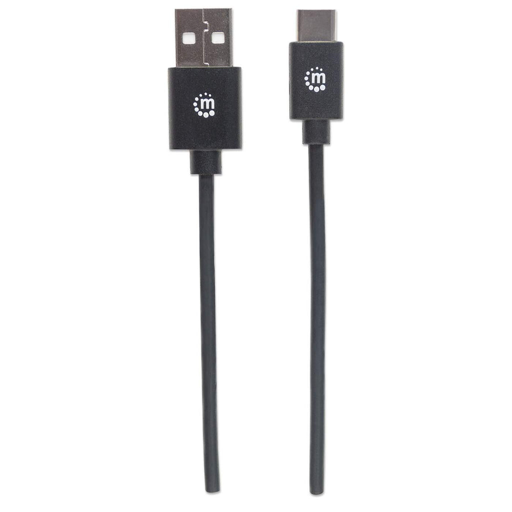 Manhattan USB-C zu USB-A Kabel 1 m Schwarz