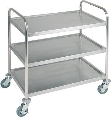 APS Servierwagen 11979 3Böden 91x59cm Edelstahl (11979)