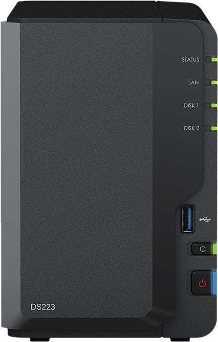 Synology DiskStation DS223 NAS & Speicherserver Desktop Eingebauter Ethernet-Anschluss RTD1619B (DS223)