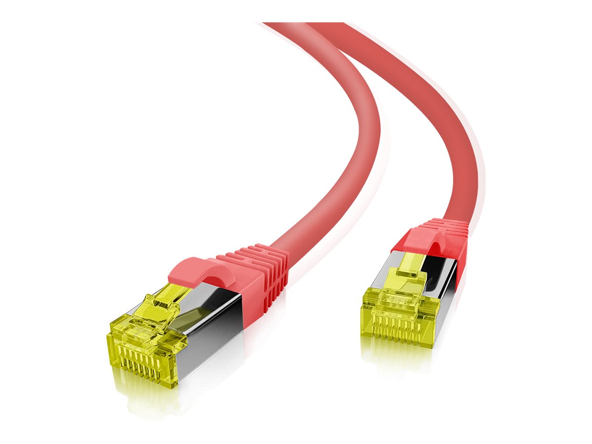 Helos Patch-Kabel Cat 7 S/FTP (PiMF) RJ-45 3 m Rot