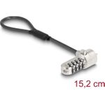 Navilock Notebook Sicherungskabel mit Zahlenschloss 15.2cm fur Kensington Slot 3 x (20942)