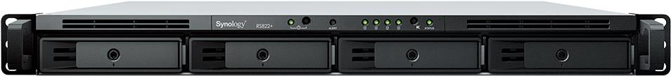 Synology RackStation RS822+ NAS Rack (1U) Ryzen Embedded V1500B 2 GB DDR4 24 TB HDD DiskStation Manager Schwarz (RS822+ + 4X HAT3300-6T)